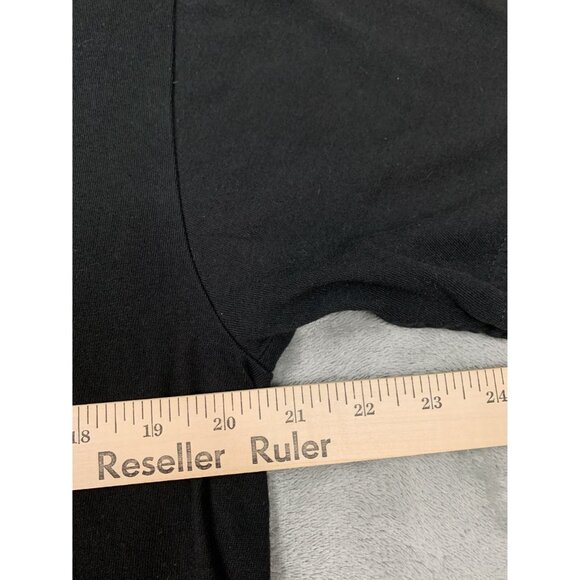 Hard Rock Cafe London Mens Large Black T-Shirt Gold Logo Crew Neck UAE - Picture 4 of 7